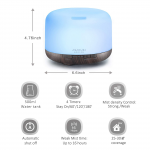 Asakuki 精油香薰器 (石墨灰) | 500ml | 附遙控器