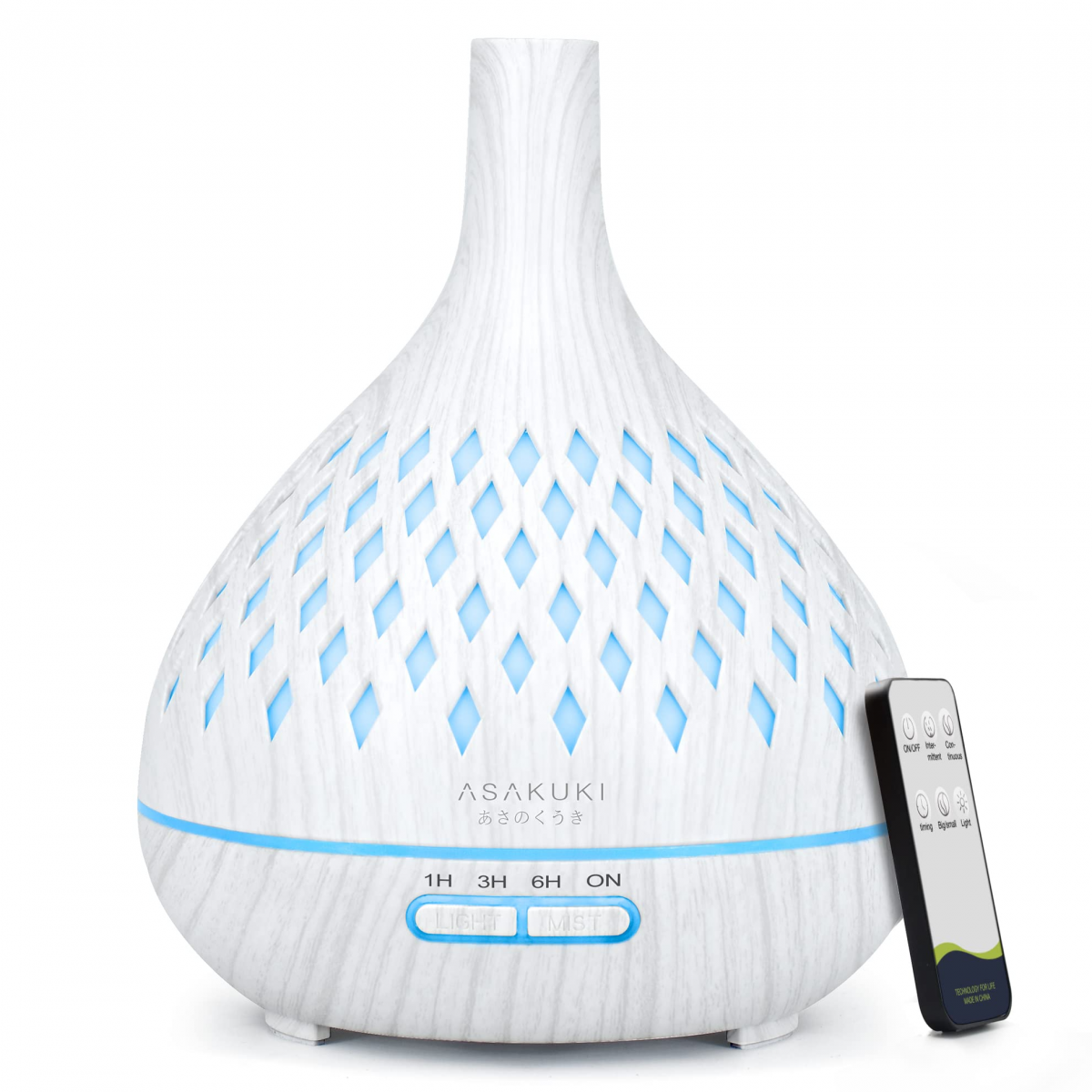 Asakuki Openwork 精油香薰器 (珍珠白) | 400ml | 遙控控制