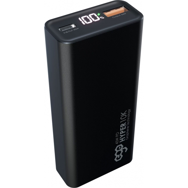 EGO Hyper10K 石墨烯10000mAh 45W 行動電源 (黑色)