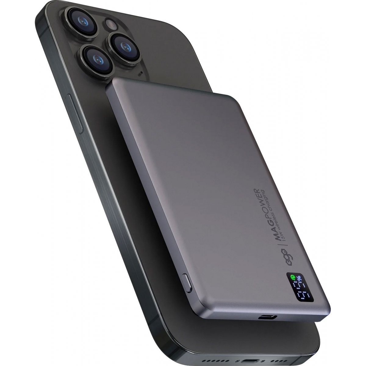 EGO Magpower Gen.4.1 5000mAh Magsafe 移動電源 (太空灰) EGO Magpower Gen.4.1 5000mAh Magsafe 移動電源 (太空灰)