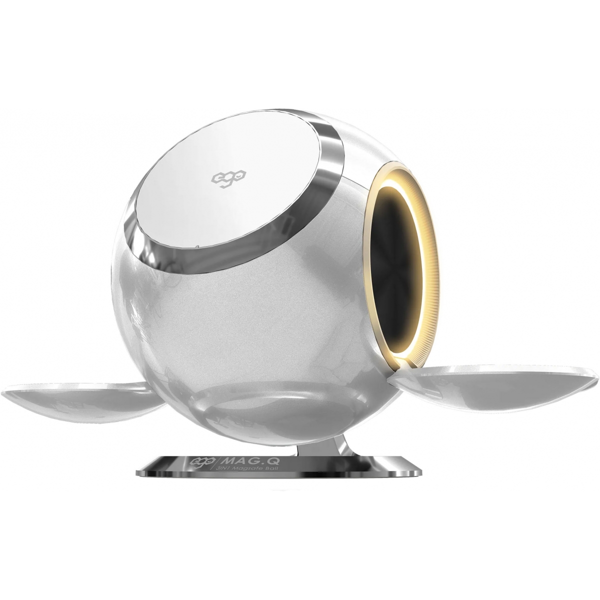 EGO Mag.Q 3合1 15W Magsafe 充電座 (月光白)