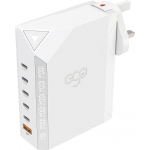 EGO EX120-WH Exinno+ 180W Real-time Wattage Panel 6Ports USB Charger (White)