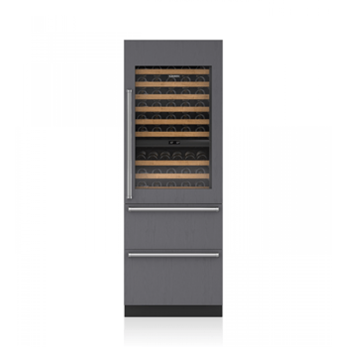 Sub-Zero ICBDET3050WR 嵌入式多溫區紅酒櫃：86瓶容量，獨立冷藏抽屜