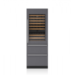 Sub-Zero ICBDET3050WR 86瓶 嵌入式多溫區紅酒櫃帶冰箱抽屜