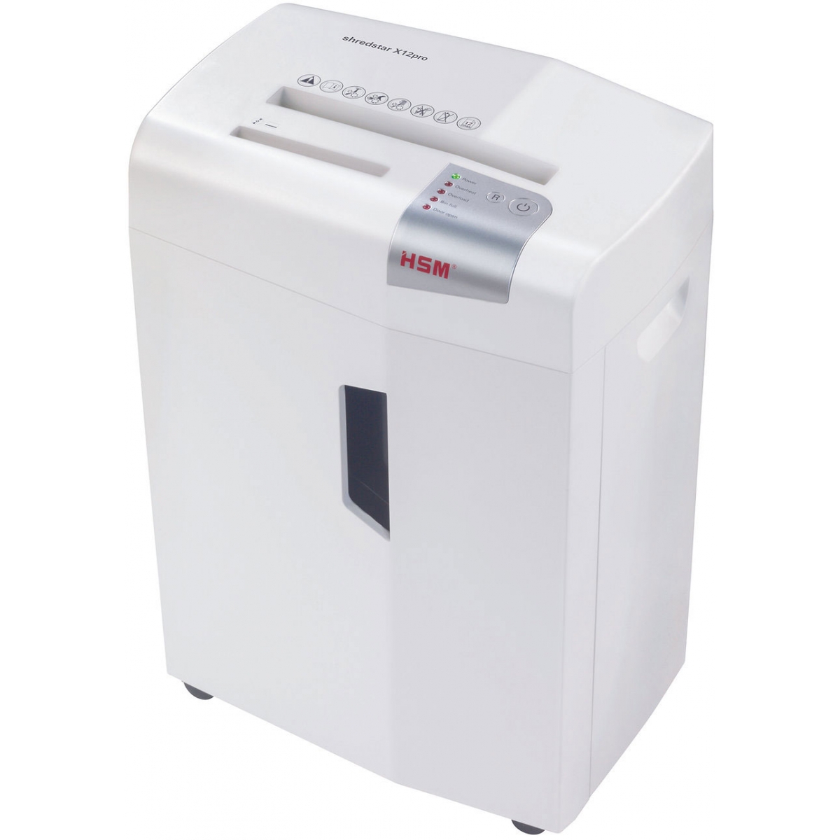 HSM Shredstar X12pro 碎紙機: 2x15mm粒狀切割、P-5安全等級、防卡紙功能