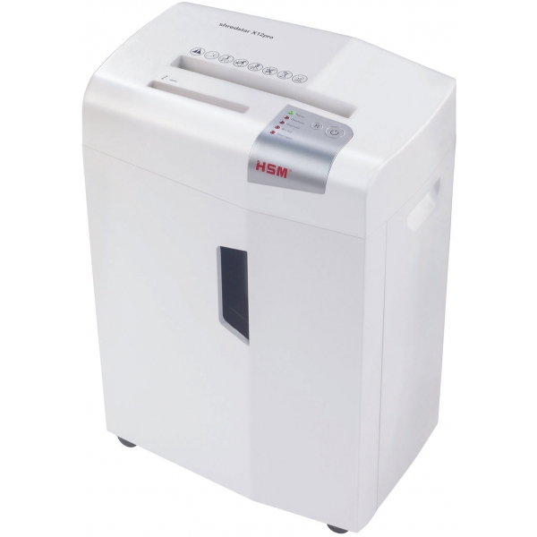 HSM Shredstar X12pro 碎紙機: 2x15mm粒狀切割、P-5安全等級、防卡紙功能