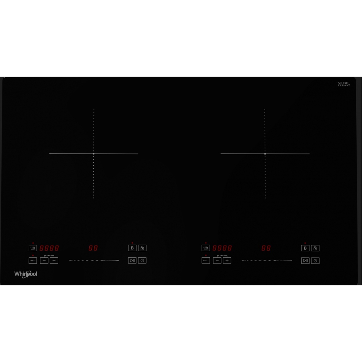 WHIRLPOOL IWHL7320SC 惠而浦 73厘米雙頭電磁爐 2800W 1級能源