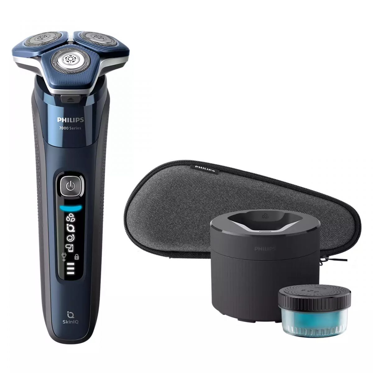 Philips Shaver Series 7000 乾濕兩用電鬚刨 (S7885/50): SkinIQ技術、Nano SkinGlide塗層、Quick Clean Pod