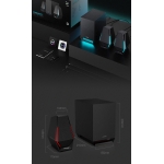 Edifier G1500 MAX 專業電競遊戲喇叭: 2.5吋全頻+4吋低音、DSP解碼、10種RGB燈效