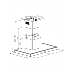 CRISTAL C7008EB-1 尼斯 70cm 煙囪式抽油煙機 - 手勢感應電熱除油