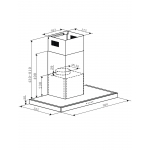CRISTAL C9035EB-1 90cm 煙囪式抽油煙機 - 手勢感應+電熱除油