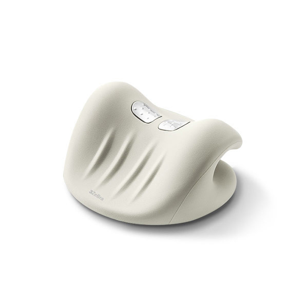 3ZeBra G09-2 頸椎熱敷牽引枕 (白色) - 人體工學、重力牽引、3檔溫控