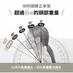 3ZeBra G09-2 頸椎熱敷牽引枕 (白色) - 人體工學、重力牽引、3檔溫控