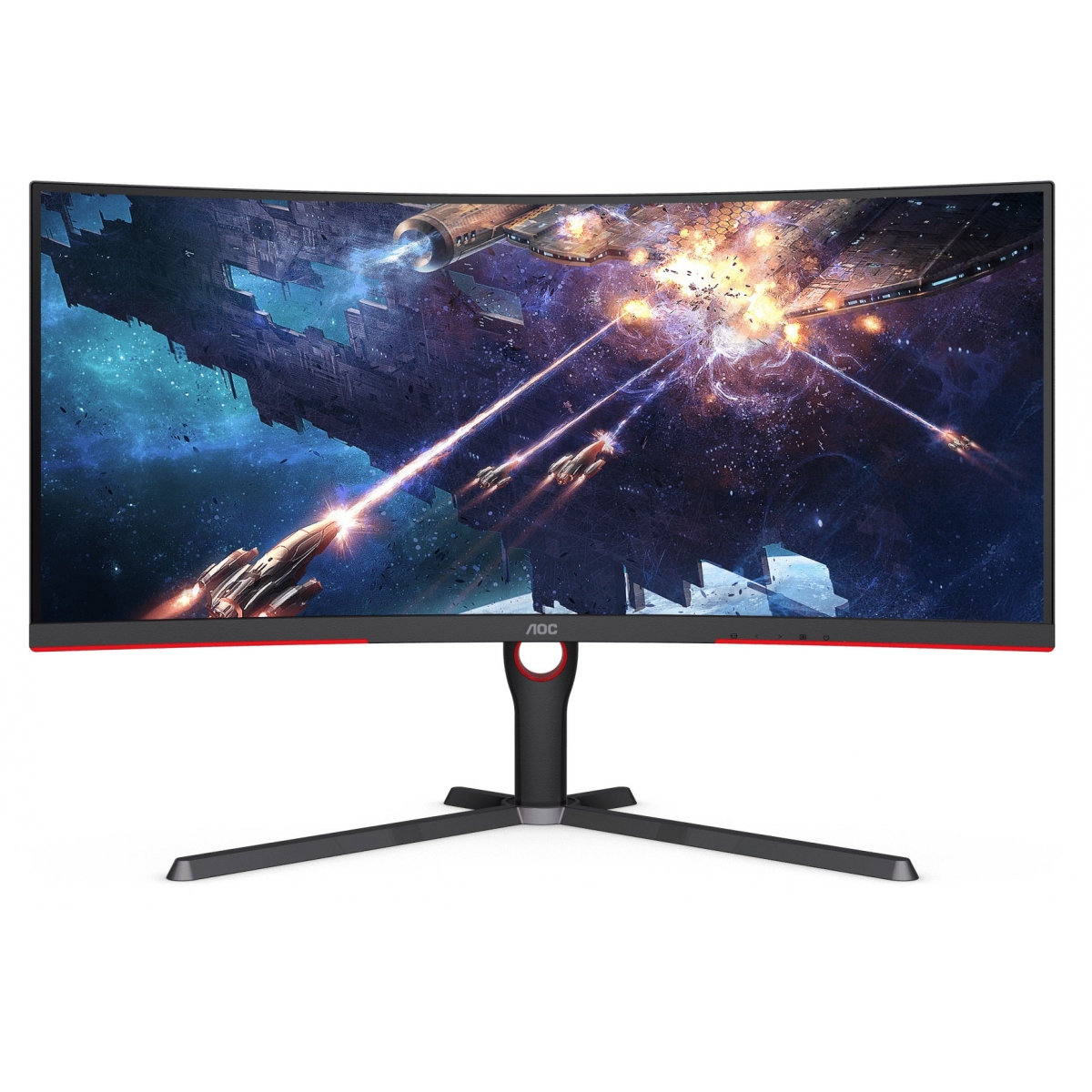 AOC CU34G3S 34吋 WQHD 165Hz VA曲面電競顯示器