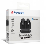Verbatim 66813 Bluetooth 5.3 ENC true wireless Bluetooth headset (BK)
