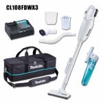 Makita CL108FDWX3 Cordless Cleaner Set (White)
