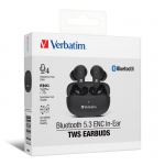 Verbatim 66856 Bluetooth 5.3 ENC in-ear true wireless Bluetooth headphones (BK)