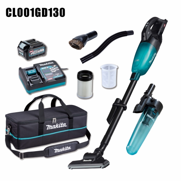 Makita CL001GD130 40VMax 充電膠囊式吸塵機套裝 (黑色)
