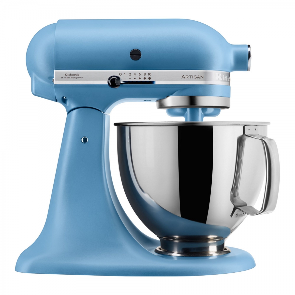 【展銷品】 KitchenAid 5KSM175PSBVB 4.8公升 Artisan 抬頭式廚師機 (雙碗 & 雙攪拌槳) (絲絨藍)