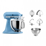 【展銷品】 KitchenAid 5KSM175PSBVB 4.8公升 Artisan 抬頭式廚師機 (雙碗 & 雙攪拌槳) (絲絨藍)