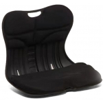 Hi hip 黑色加大升級版坐姿矯正椅背坐墊 (200kg承重/槓桿原理)