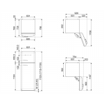 SMEG FAB30RRD5UK 292公升 50年代復刻雙門雪櫃 - 紅色、1級能源效益