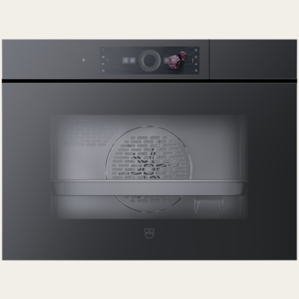 V-Zug CombiSteamer V6000 45M 41公升嵌入式微波蒸焗爐 (黑色鏡面玻璃)