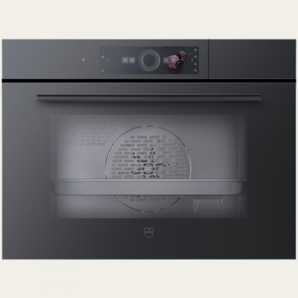 V-Zug CombiSteamer V6000 45M 41公升嵌入式微波蒸焗爐 (黑色鏡面玻璃)