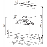 V-Zug AW4T-62026 90厘米 1262m³/h AiroClearWall V4000 掛牆式抽油煙機