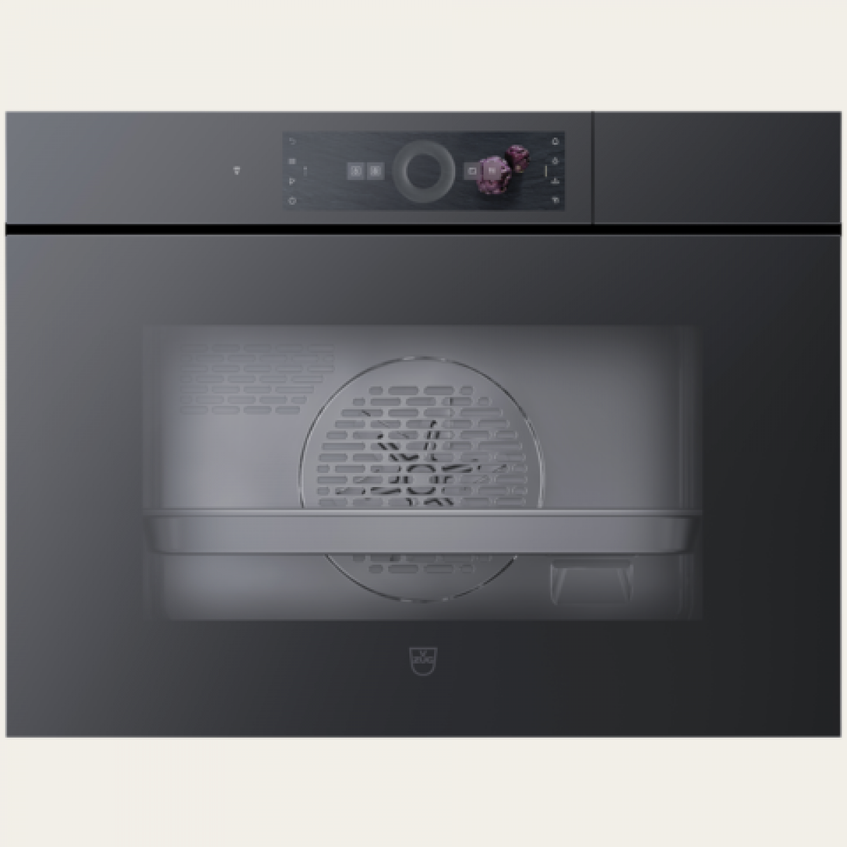 V-Zug CS6T-23045 CombiSteamer V6000 45F 60厘米 49公升 嵌入式蒸焗爐 (黑色鏡面玻璃)