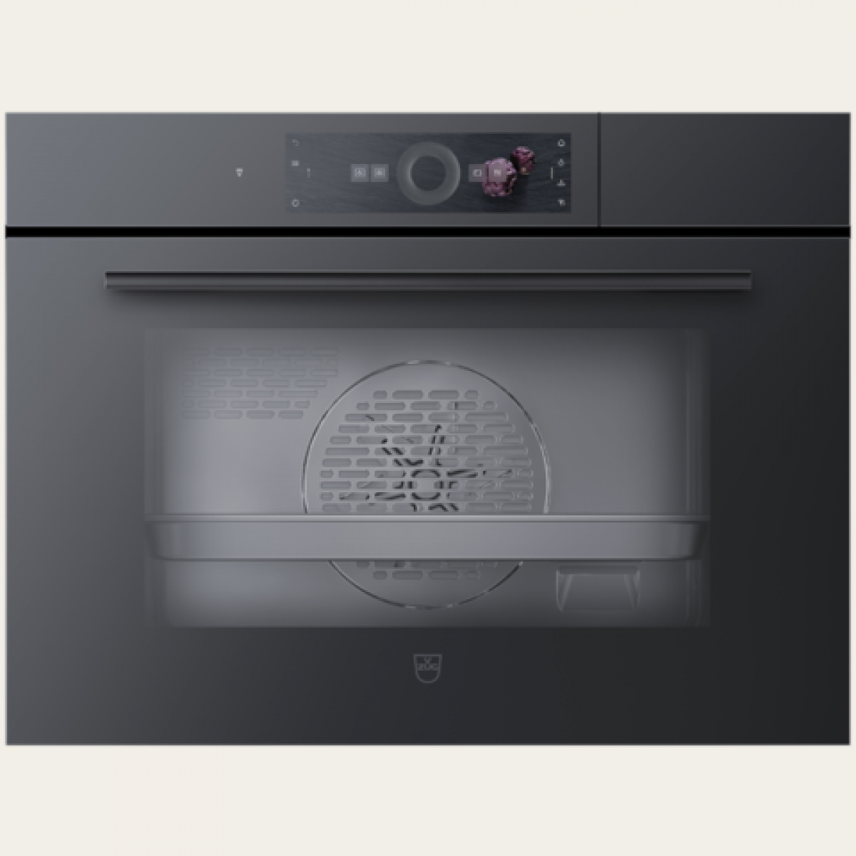 V-Zug CS6T-23033 CombiSteamer V6000 45F 60厘米 49公升 嵌入式蒸焗爐 (黑色鏡面玻璃)