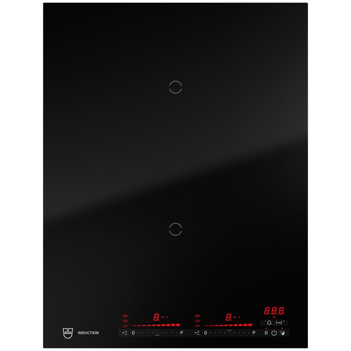 V-Zug CookTop CTI4T-31144 V4000 I402 38cm 嵌入式兩頭電磁爐：模組化、橋接功能、多滑塊控制