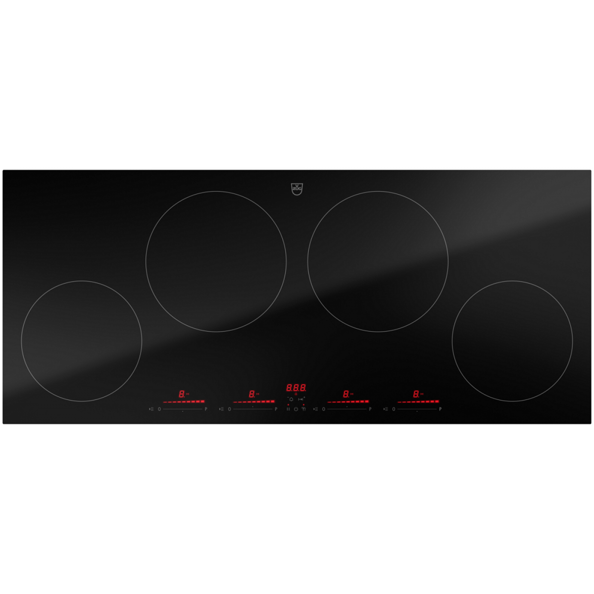 V-Zug CookTop CTI4T-31142 V4000 I904 90cm 嵌入式四頭電磁爐：Powerplus、預設模式、多滑塊控制