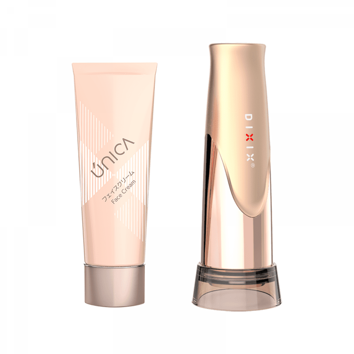 DIXIX Unica DFB7810 溫感美容儀套裝 (玫瑰金): 4大模式、45℃溫控、紅藍光能量