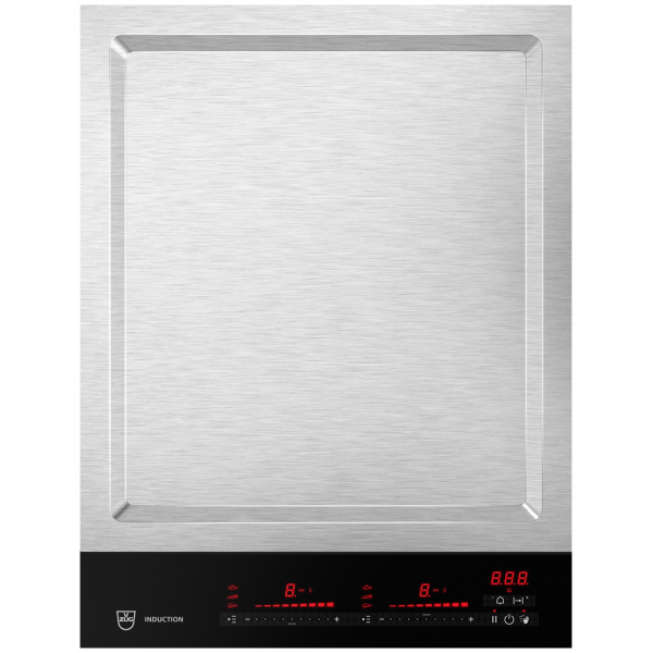 V-Zug CookTop Teppan Yaki CTI6T-31140 I40 38cm 嵌入式鐵板燒電磁爐：兩個溫區、精準控溫、多功能預設