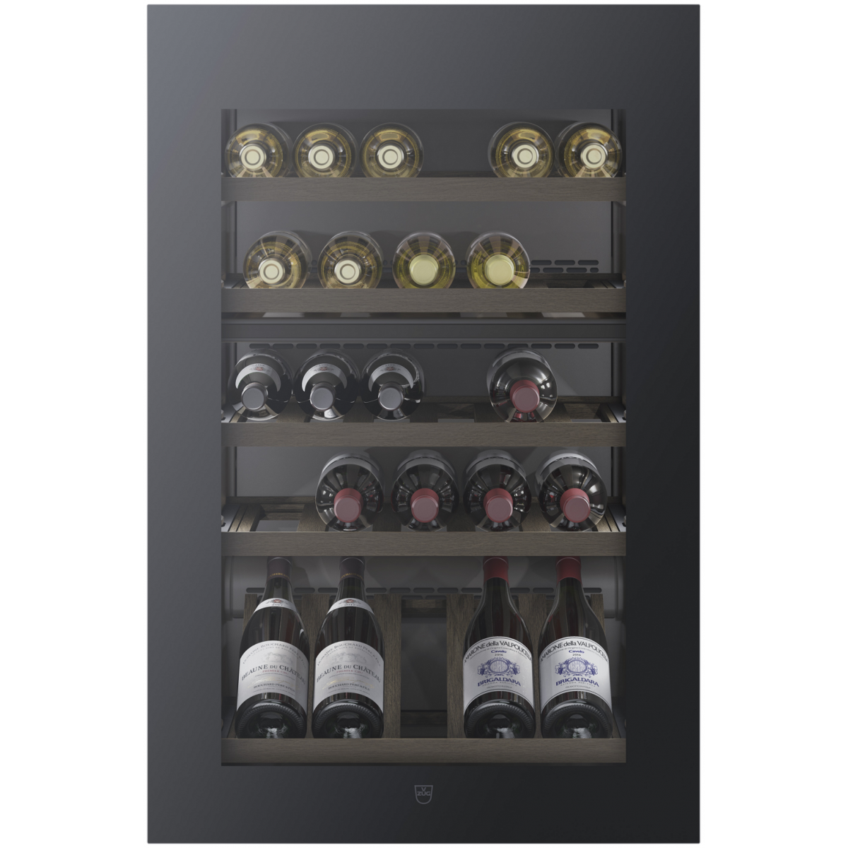 V-Zug WC4T-51102-LH 38瓶 嵌入式雙溫區紅酒櫃 (黑鏡面玻璃) (左門鉸)