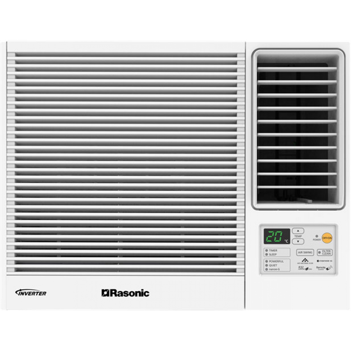 RASONIC 樂信 RC-HZ90A 1匹 Inverter 變頻冷暖窗口式冷氣機 - nanoe-G空氣淨化，1級能源標籤