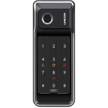 Unicor UNC-R500FBK Fingerprint Rim Lock (Black)