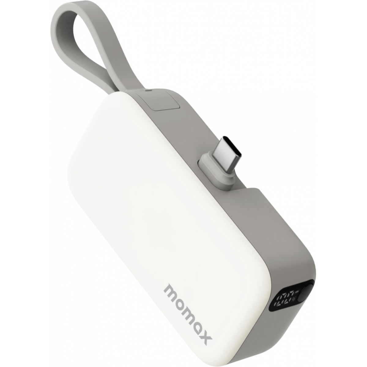 Momax 1-Power Mini 5000mAh 内置可折叠USB-C移動電源 IP130W (白色)