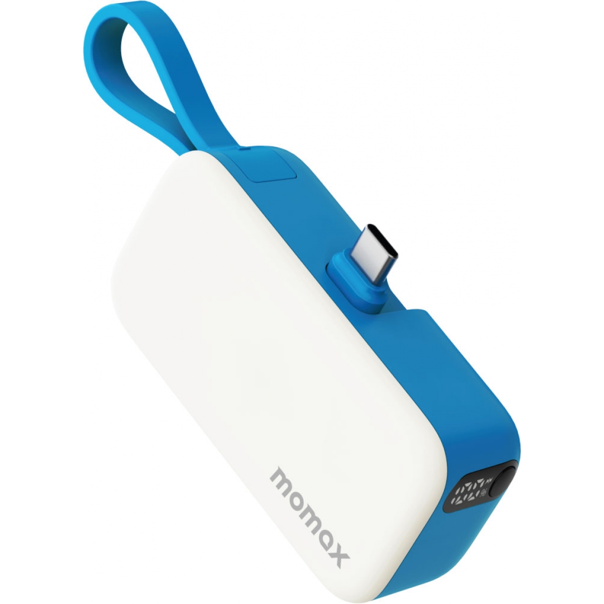 Momax 1-Power Mini 5000mAh 内置可折叠USB-C移動電源 IP130B (藍色)