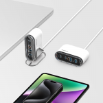 Momax 1-Charge Flow 80W 四輸出桌面GaN充電座 | 智能功率分配 | UM53UKW