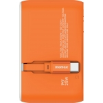 Momax 1-World+ 25W旅行插座 | 內置伸縮USB-C線 | 多國插頭 (橙色)