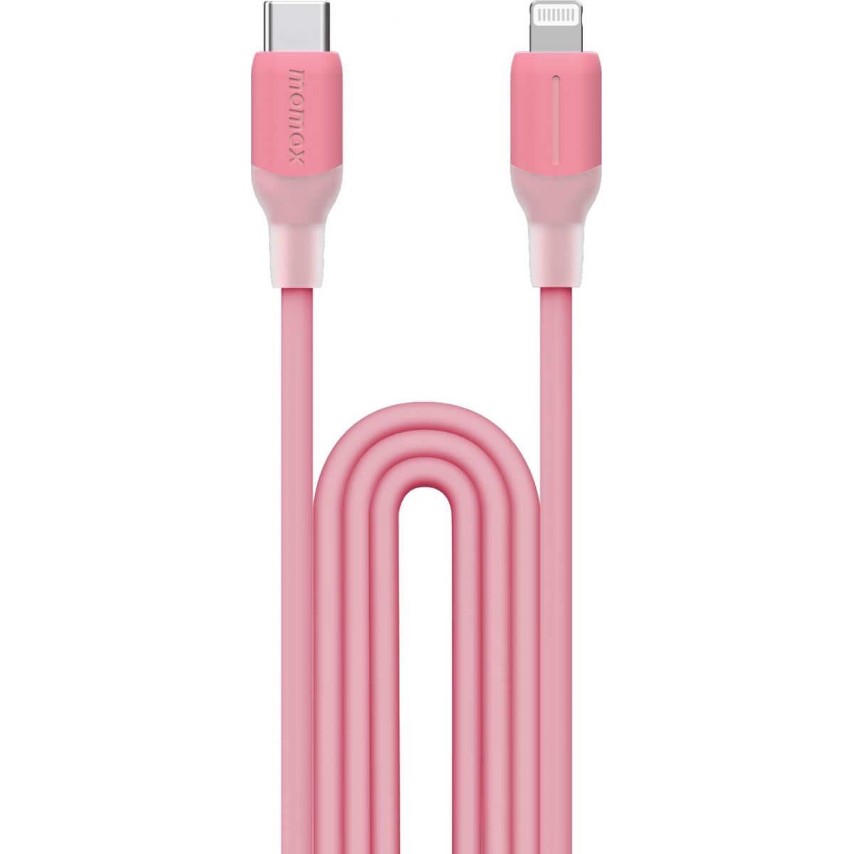 Momax 1-Link Flow CL 1.2米USB-C to Lightning充電線 | Apple MFi認證 | 矽膠材質 (粉紅色)