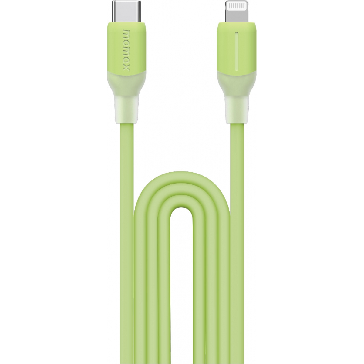 Momax 1-Link Flow CL 1.2米USB-C to Lightning充電線 | Apple MFi認證 | 矽膠材質 (綠色)