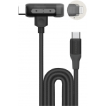Momax 1-Link Flow Duo 1.5米USB-C to Lightning/USB-C二合一編織線 | Apple MFi認證 (黑色)