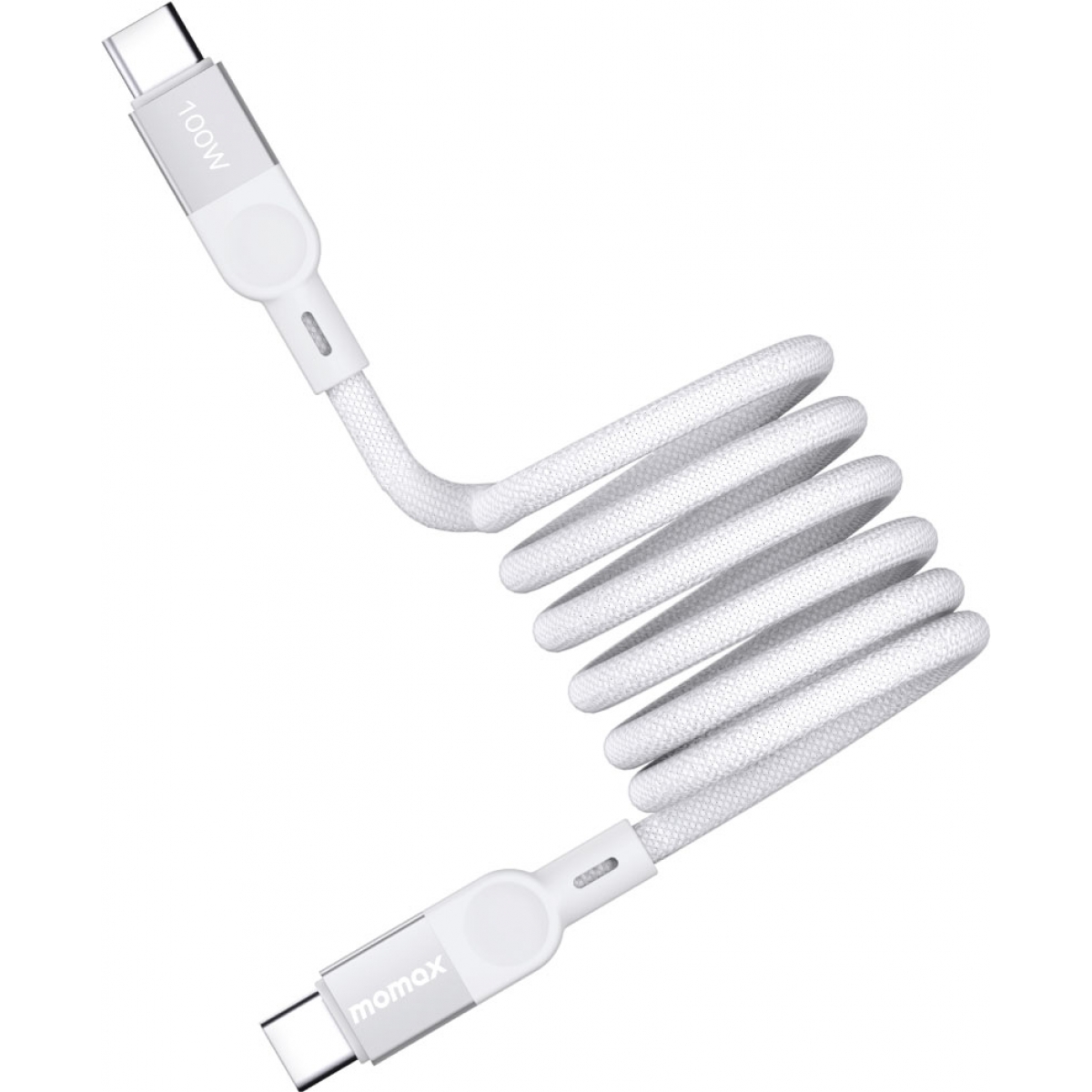 Momax Mag Link DC35W 磁吸USB-C編織線 (1米) | 100W | 白色