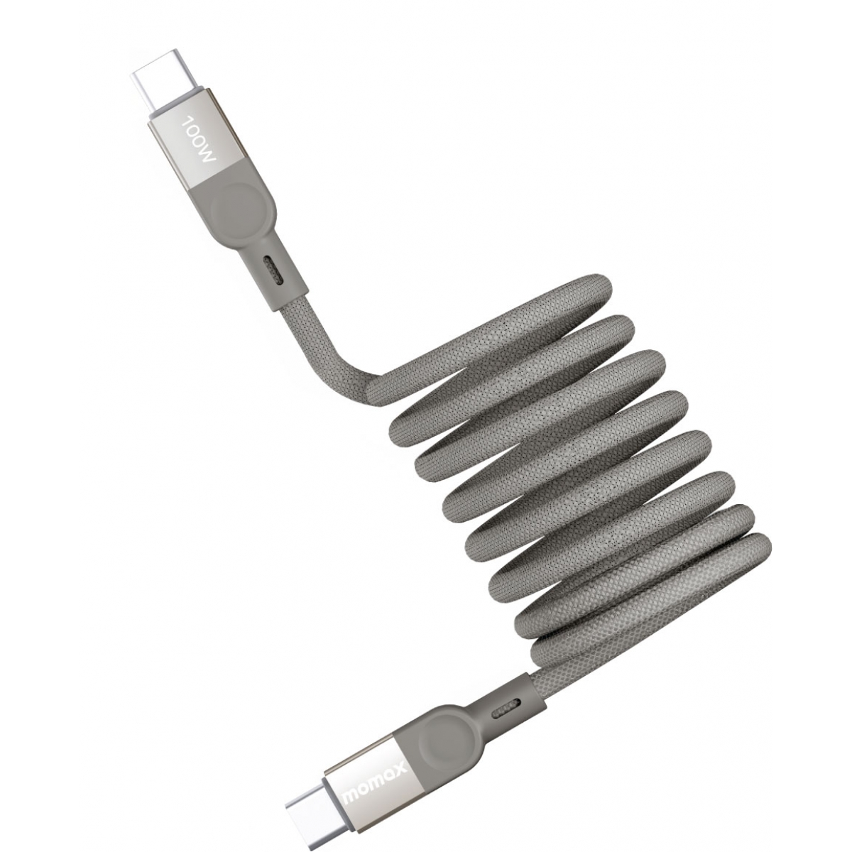 Momax Mag Link DC36L 磁吸USB-C編織線 (2米) | 100W | 鈦色