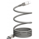 Momax Mag Link DC36L 磁吸USB-C編織線 (2米) | 100W | 鈦色