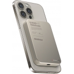 Momax Q.Mag X1 IP117AE 10000mAh 磁吸流動電源 (鈦色) | 15W無線快充