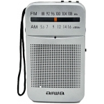 Aiwa AWR-88HKSL USB Micro SD Card Radio (Silver)